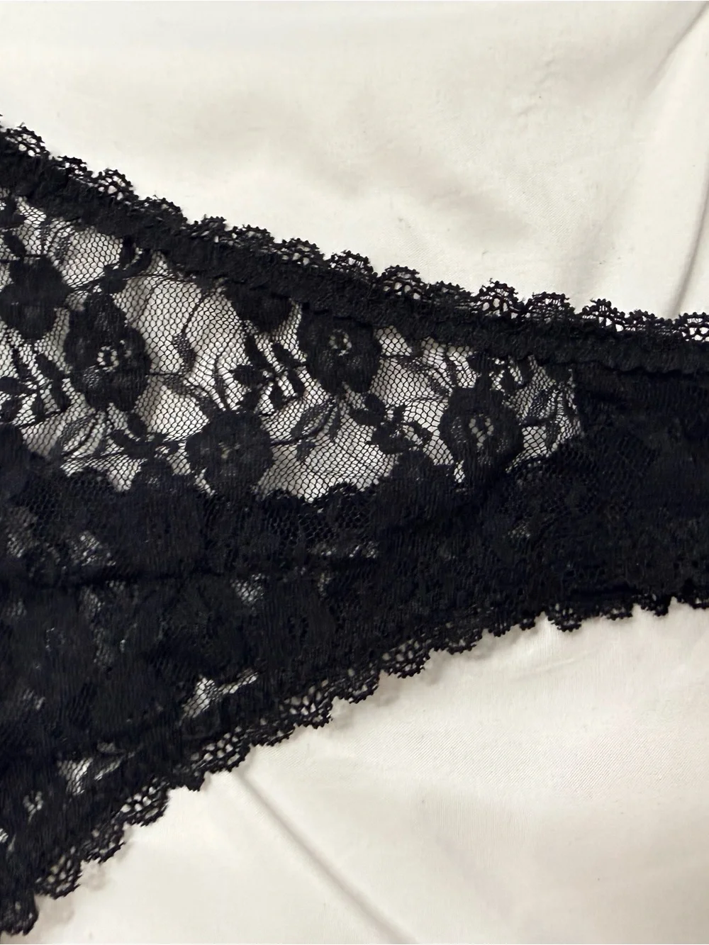 Sheer Black Lace Bodysuit with Floral Lace Panels